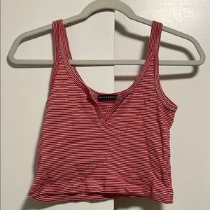 Brandy Melville cropped stripped tank top